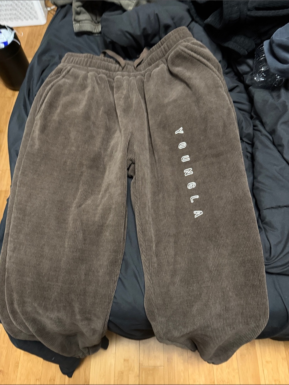 YoungLA Corduroy Joggers in Brown